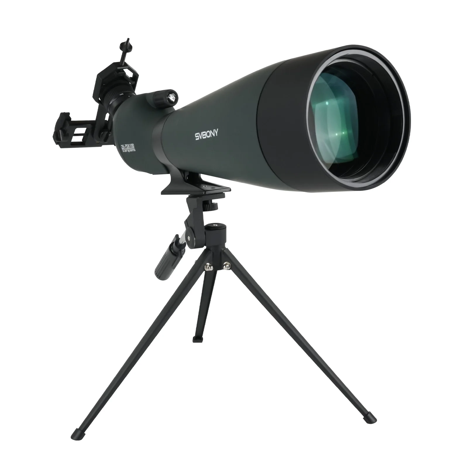 Svbony SV28A Spotting Scopes 25-75x100/20-60x80 FMC Perfect voor beginners in het boogschieten, voor wild kijken, buitenavontuur