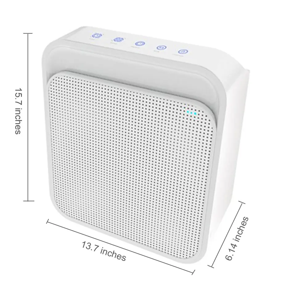 Purificador de ar para casa com verdadeiro filtro hepa, eliminador de odor ar mais limpo para fumantes, poeira, molde, casa e animais de estimação, cadr até 220