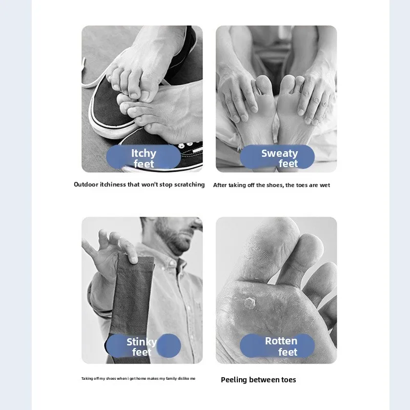 25G * 3 Bags of Foot Odor Powder Bitter Ginseng Foot Light Powder Salicylic Acid Rotten Feet Itching and Peeling Powder Stinky