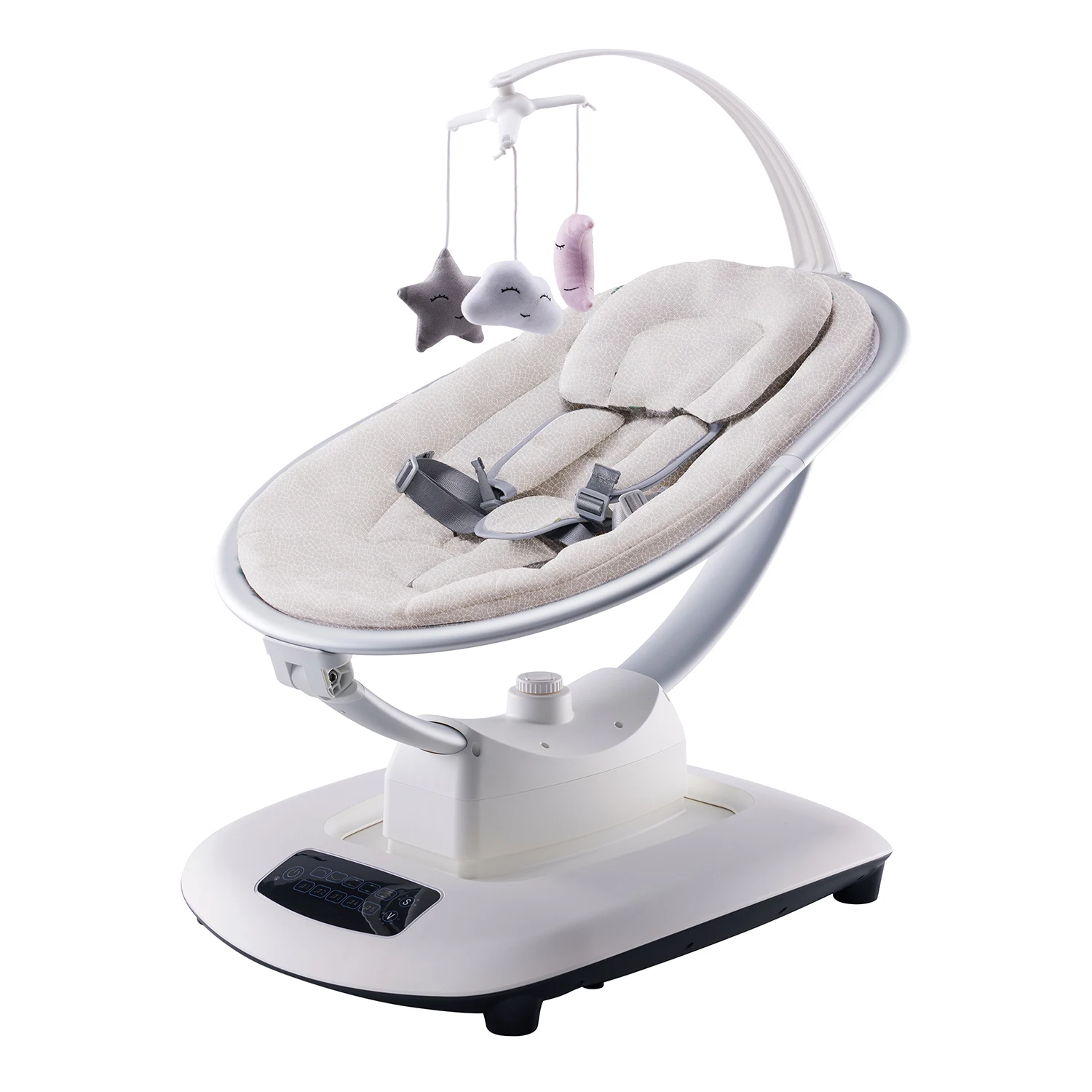 Elektrische wipstoeltje met slimme afstandsbediening 5D-schommeltechnologie, adaptieve verstelingsmodus voor muziekbibliotheek voor baby's van 0-6 maanden