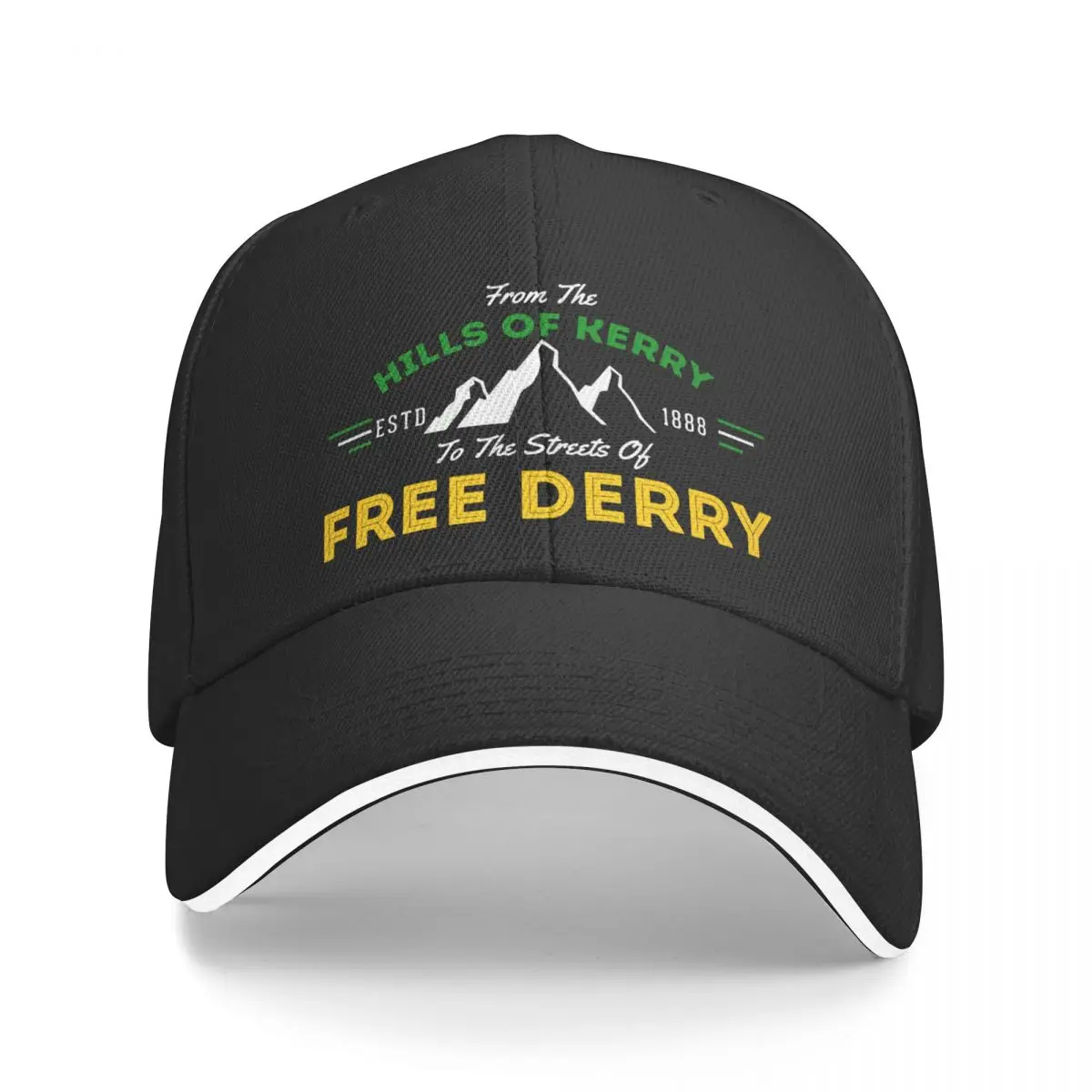 Hills Of Kerry, Streets Of Free Derry Baseball Cap Beach Anime Hat tea Hat Women's Beach Visor Men's