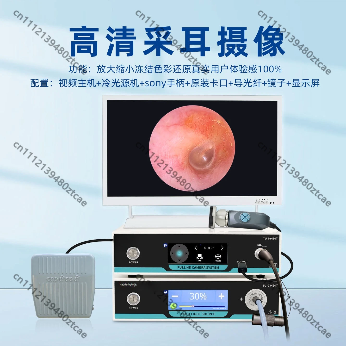 Dual Main Unit Visual Endoscope Camera Commercial Equipment for Ear Cleaning Nasal & Veterinary Pet Inspection