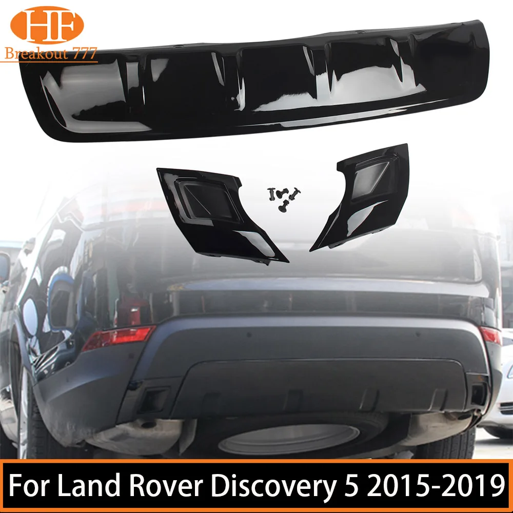 

Gloss Black Rear Bumper Protector Cover Towing Eye Trim Plate Board For Land Rover Discovery 5 2015-2019 2016 2017 2018