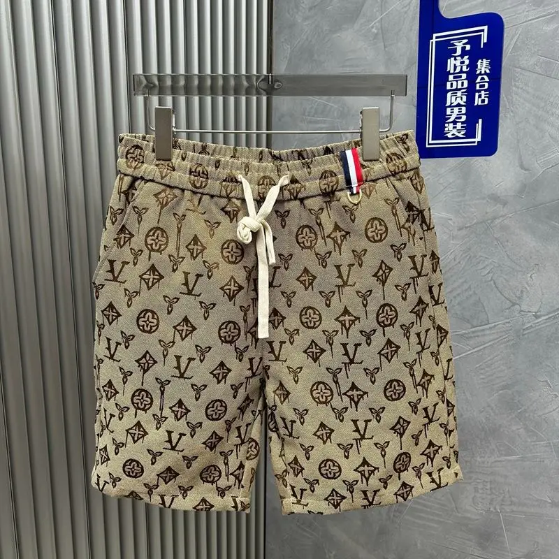 2024 New Autumn High-end Men's Printed Straight Pants Multifunctional Sports Pants Fashionable Trend Casual Men's Shorts