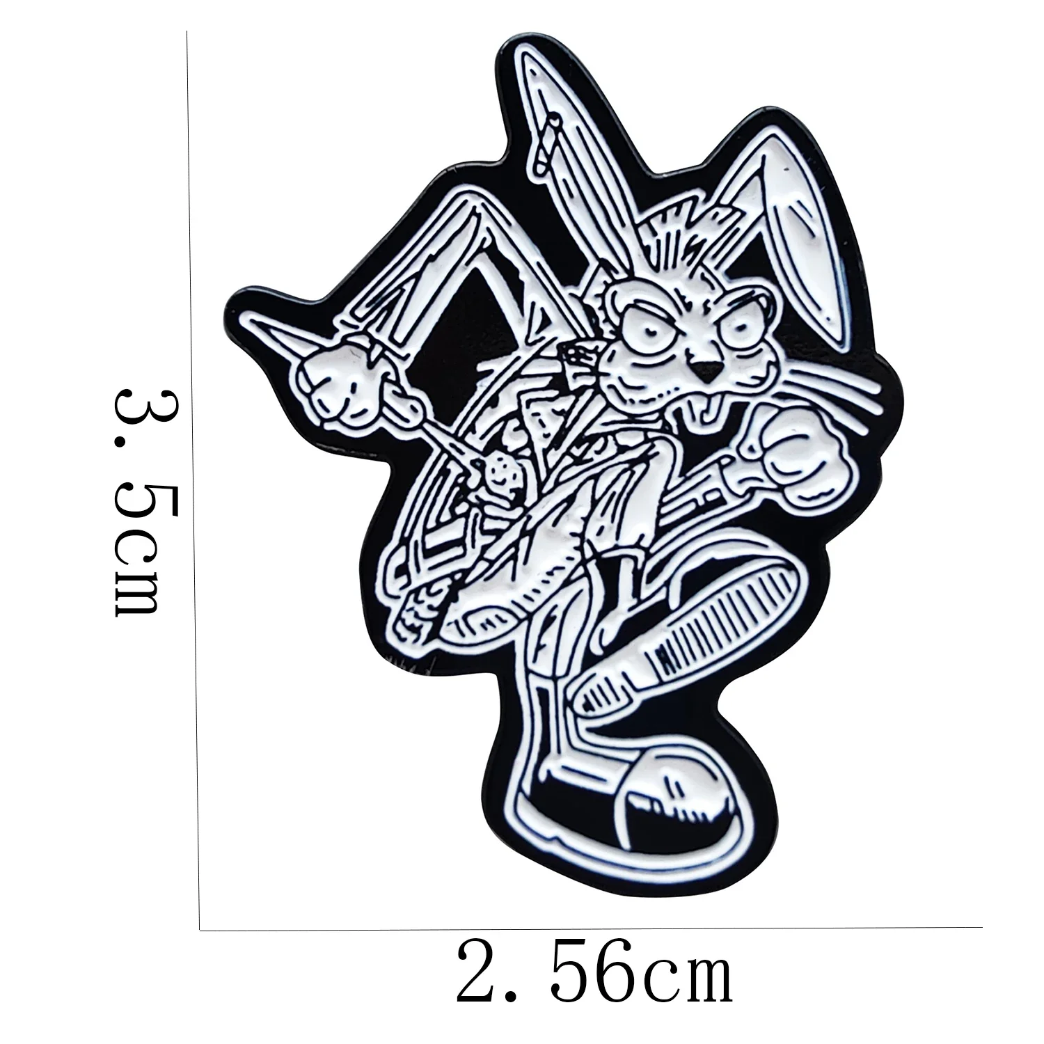 Rock Band Blink Punky Bunny Enamel Pin Metal Brooch Lapel Badge Jewelry Accessories Collection Decoration