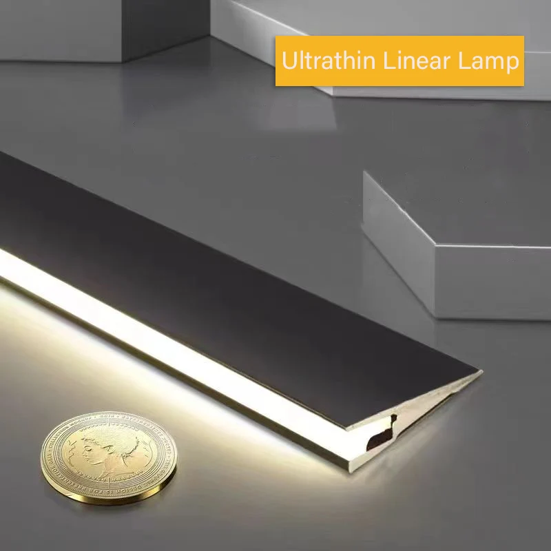 Silikonowa aluminiowa lampa LED szafa podłużna lampa aluminiowa szafka kuchenna do oświetlenia Led pod szafką