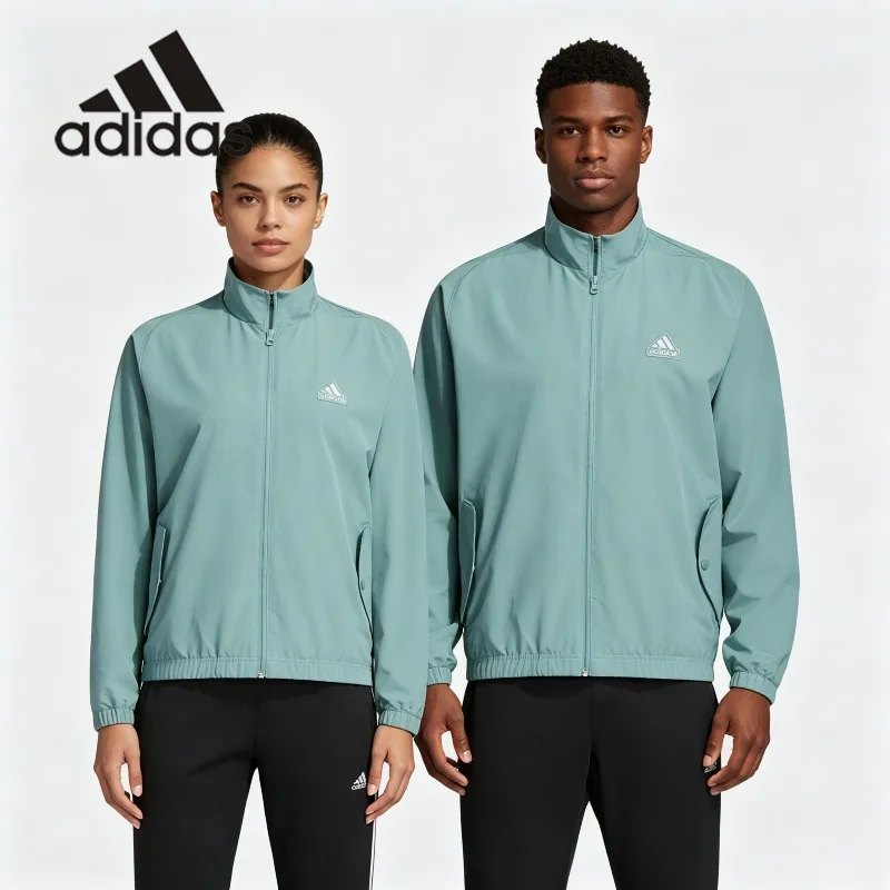 Adidas Woven Color Block Anorak Jacket Spring Oversized Multi Pocket Hiking Travel OuterwearJI6658 1PCS
