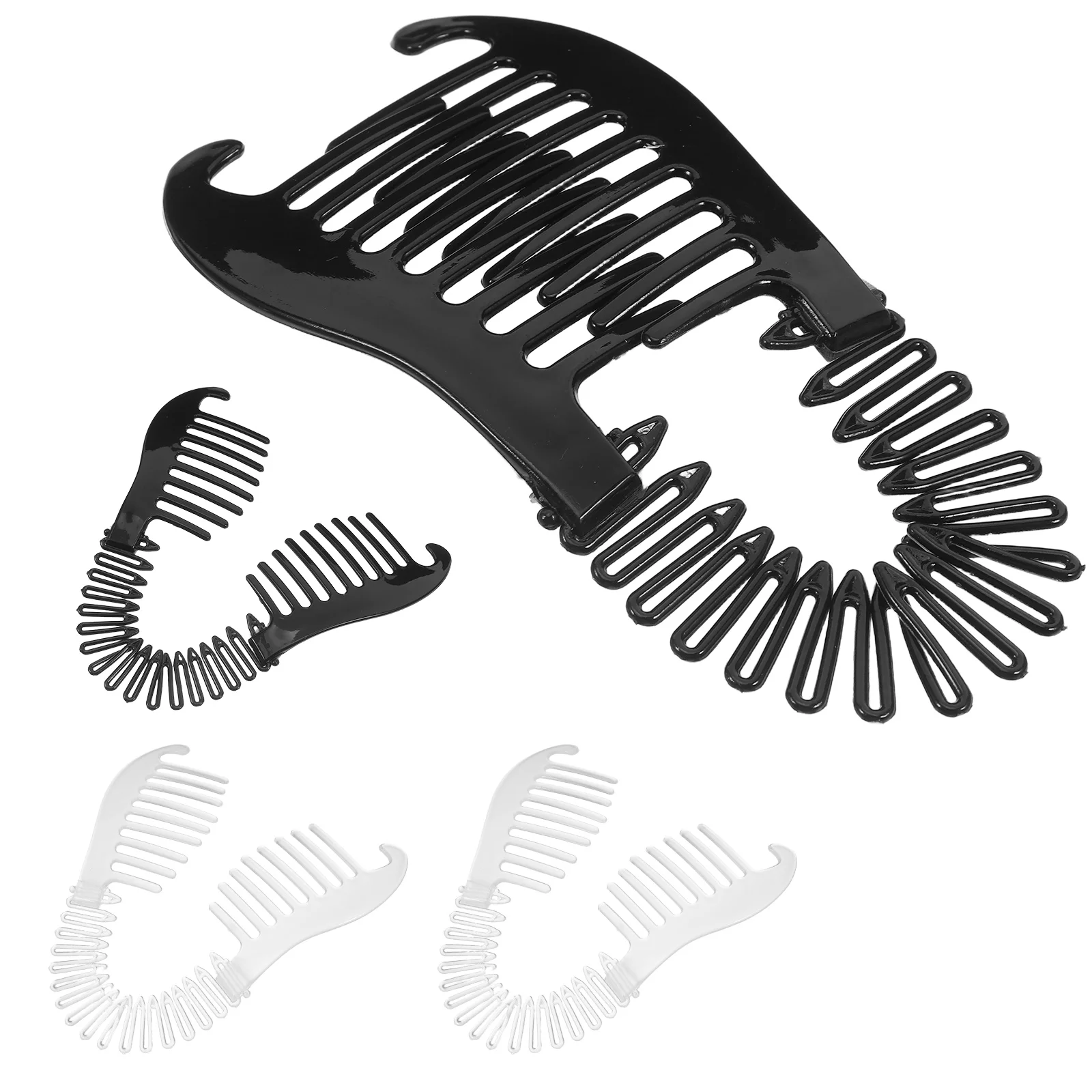 

4pcs Banana Clips Secure Grip Lightweight Accessories for Women Girls Hair Styling Daily Outings Workouts Parties Flexible Small