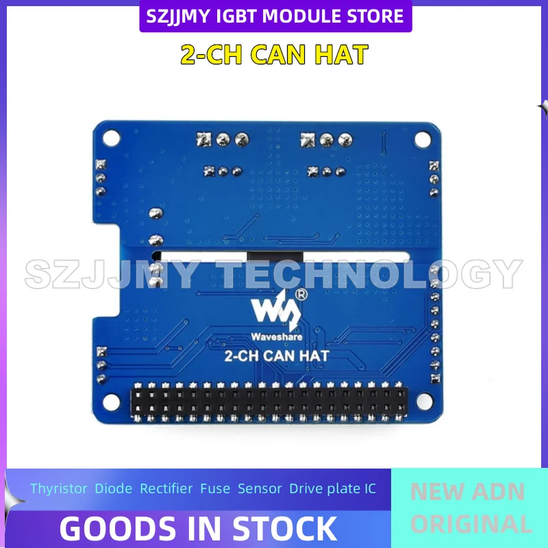 Raspberry Pi Dual Channel Isolated CAN Bus Expansion Board CAN Module Onboard Protection Circuit