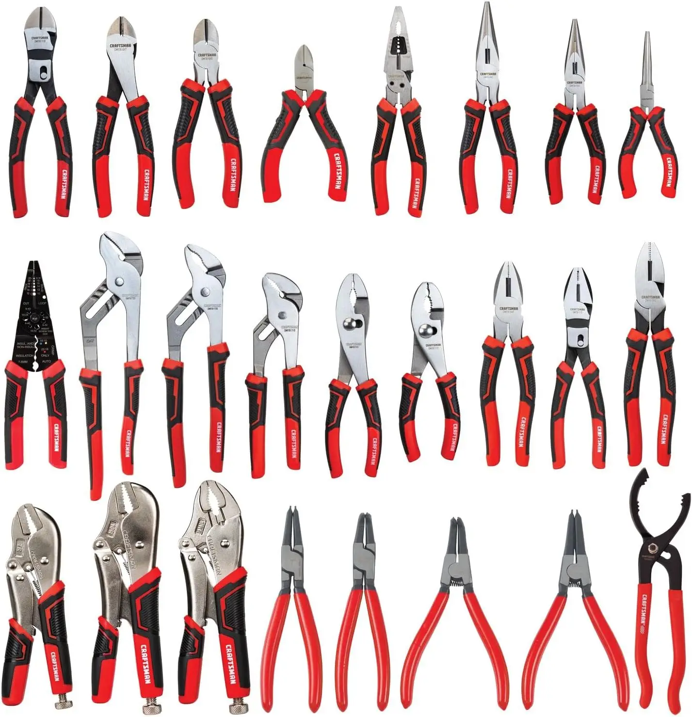 Plier Set, 25 Pieces, Durable and Versatile Pliers, Stainless Steel Blades (CMHT82625)