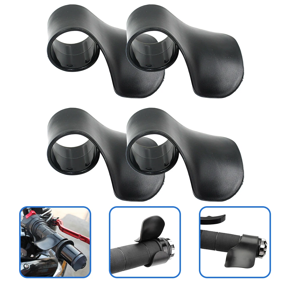 

4pcs Motorcycle Throttle Assist Cruise Control Grips Universal Black Durable Easy Installation Handlebar