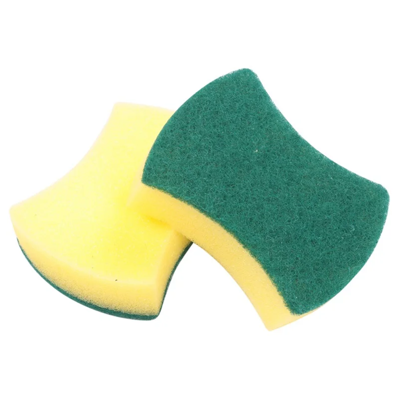 

X10A 300 шт. многофункциональная двусторонняя губка для мытья посуды, скраб для мытья посуды, губка для удаления пятен, чистящая скрубберная щетка