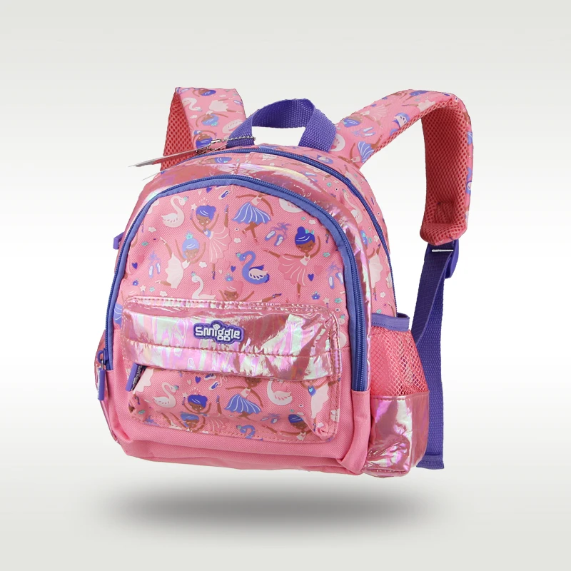 Australia original Smiggle hot-selling children\'s schoolbag girls pink swan cute little schoolbag kindergarten backpack