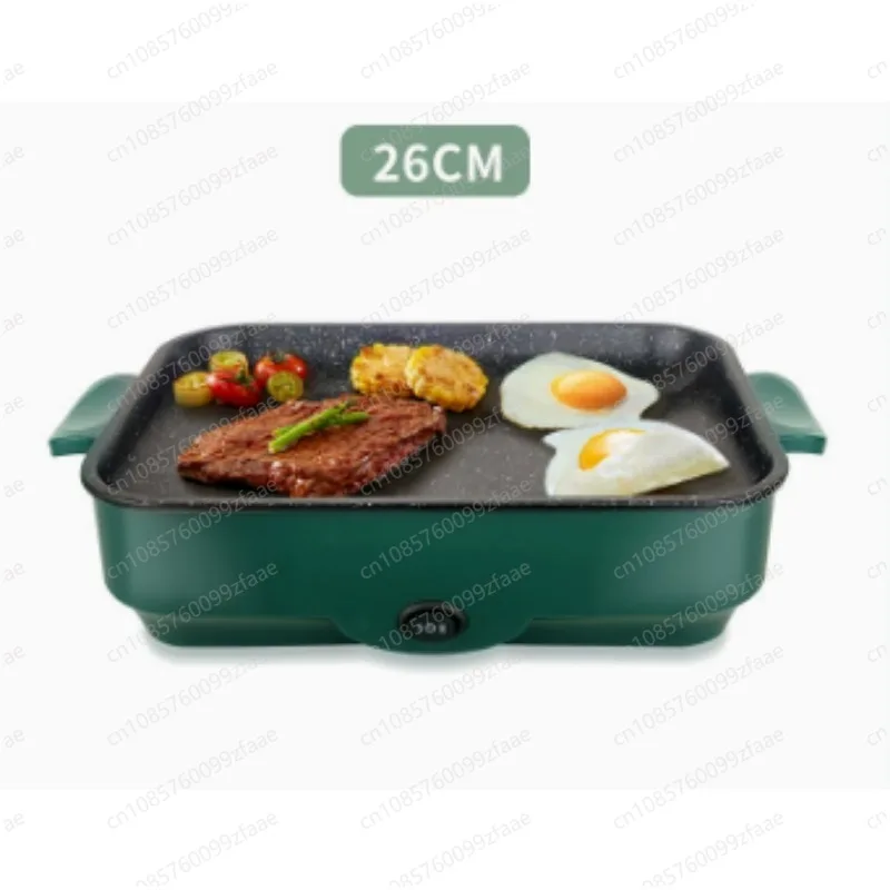 Household Electric Grill Pan Mini Barbecue plate 2 Gears Firepower control Non-stick Smokless Steak Omelette Frying pan Skillet