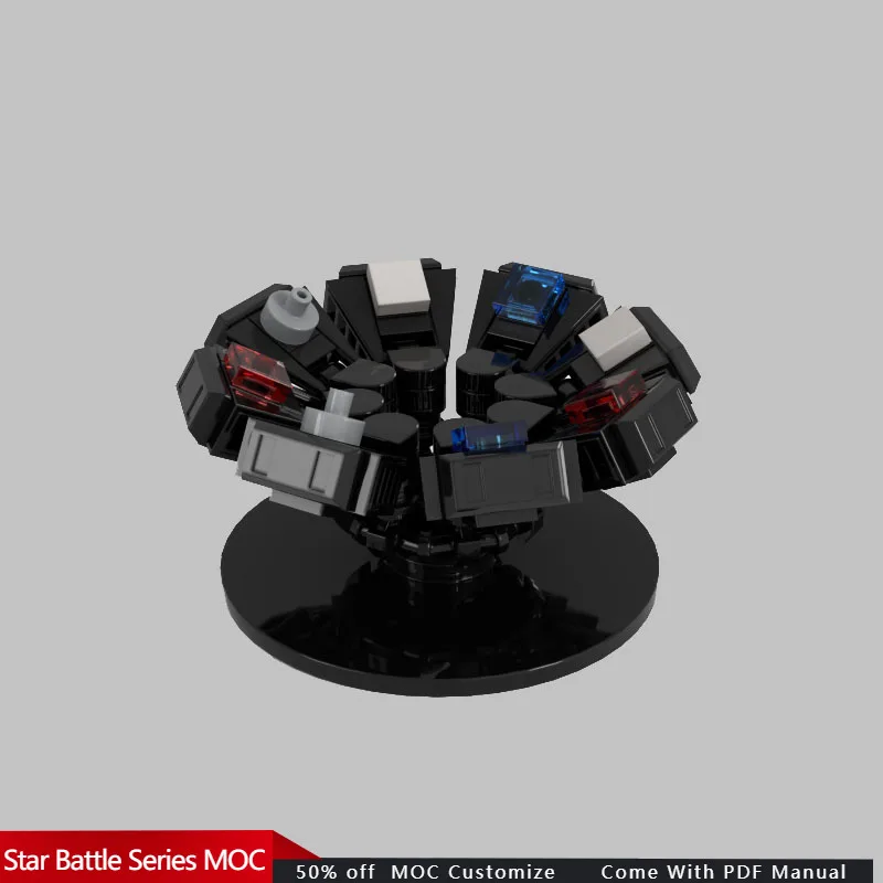 

94 шт., консоль управления звездой смерти, космической войны, MOC, модульный строительный блок, креативный дизайн, игрушка для мальчиков «сделай сам», подарок на день рождения