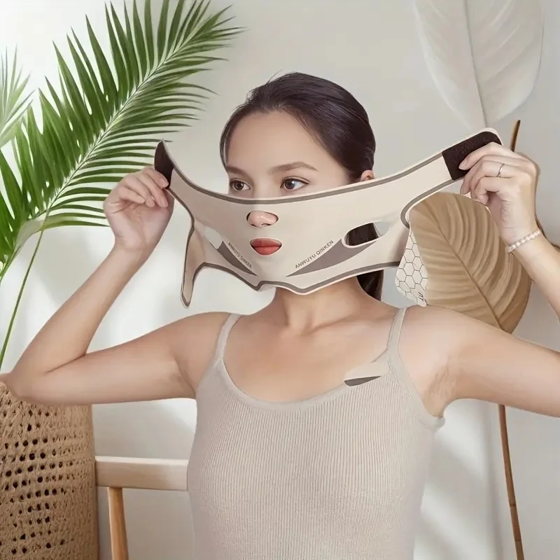V-Line Face Shaper, pasek wyszczuplający twarz, opaska kompresyjna podbródka, narzędzie do konturowania, wygodne niewidoczne szwy