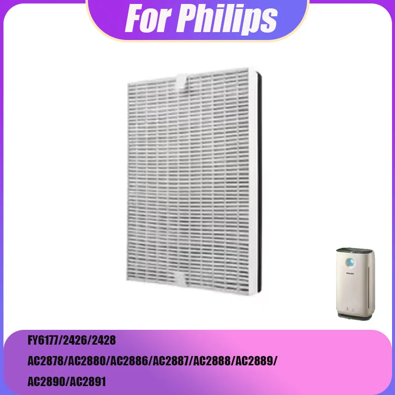 

Для очистителя воздуха Philips FY6177/2426/2428: сменный угольный тканевый фильтр для моделей AC2878/2880/AC2886-2891, 360*275*60 мм