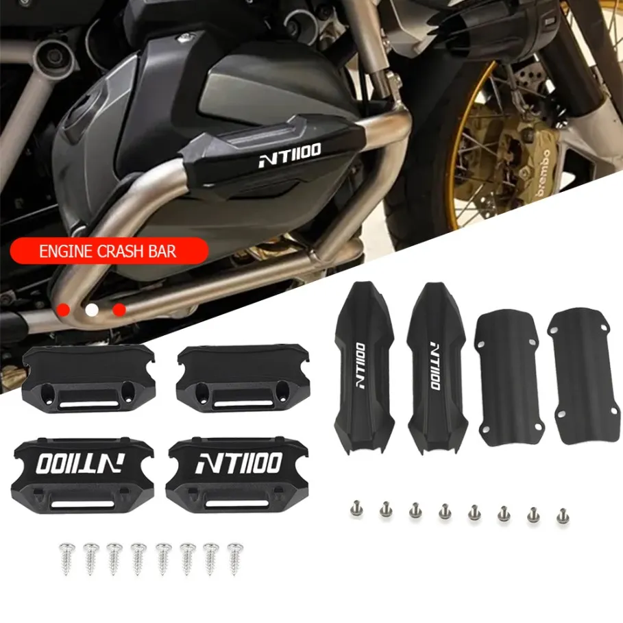 

For Honda NT1100 NT 1100 2022 2023 2024 Motorcycle 25mm Crash Bar Bumper Engine Guard Protection Decorative Block Accessories