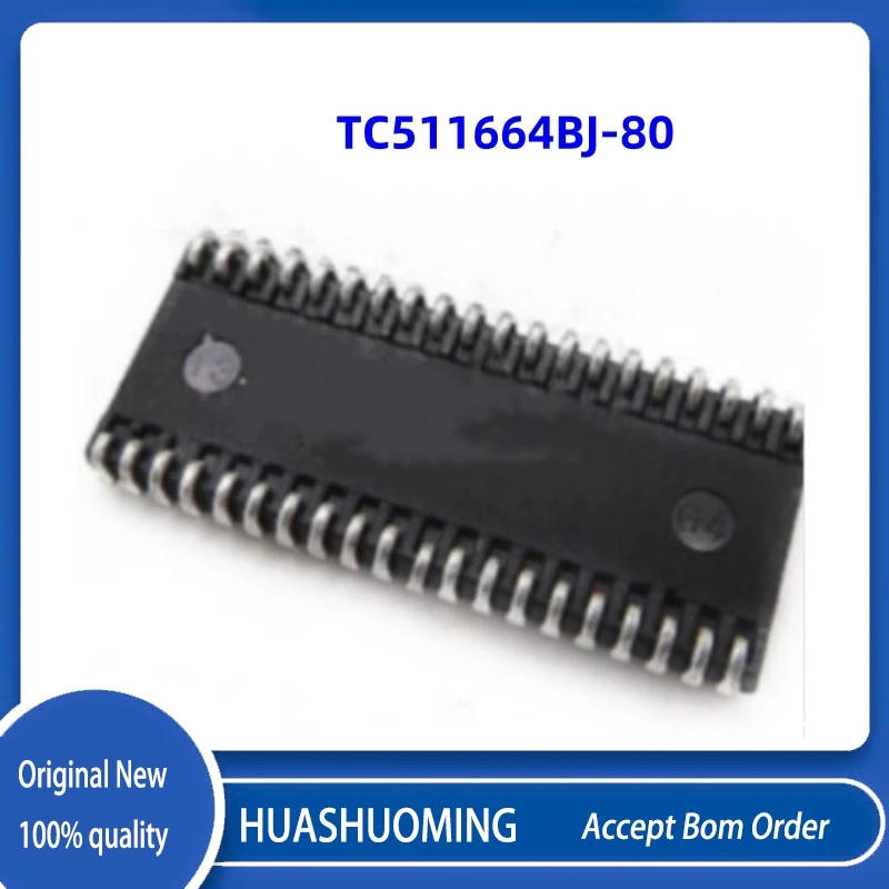 NEW 5Pcs/Lot  TC511664BJ-80  TC511664BJ      TC511664  SOJ40