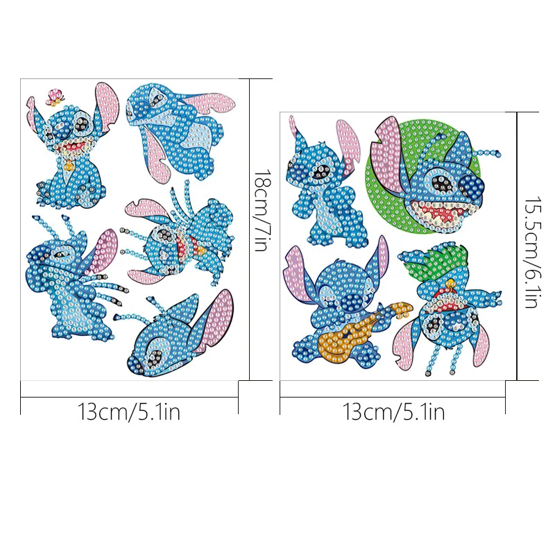 Diamond Painting Cartoon Stitch Enthusiast Decor Schoolbag Best Giftsond Painting Cartoon Stippy DIY Sticking Drills Embroider