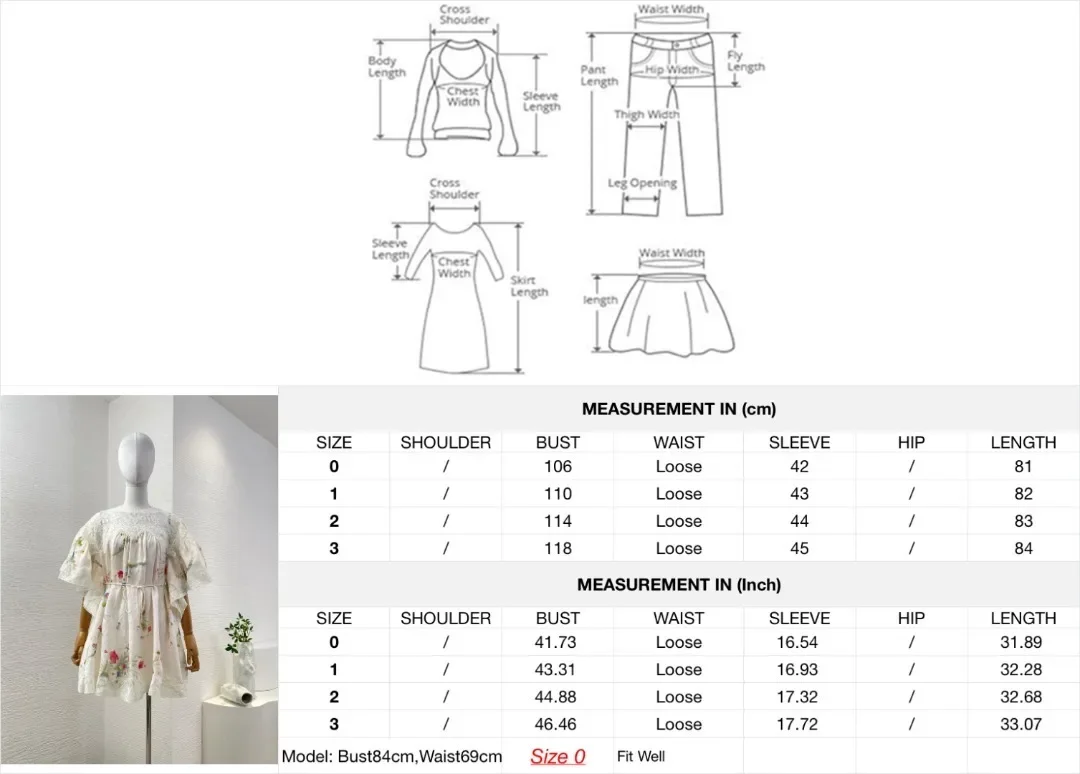 Sweet White Color Linen 2025 High Quality Floral Print Short Sleeve Lace Patchwork Women Mini Dress