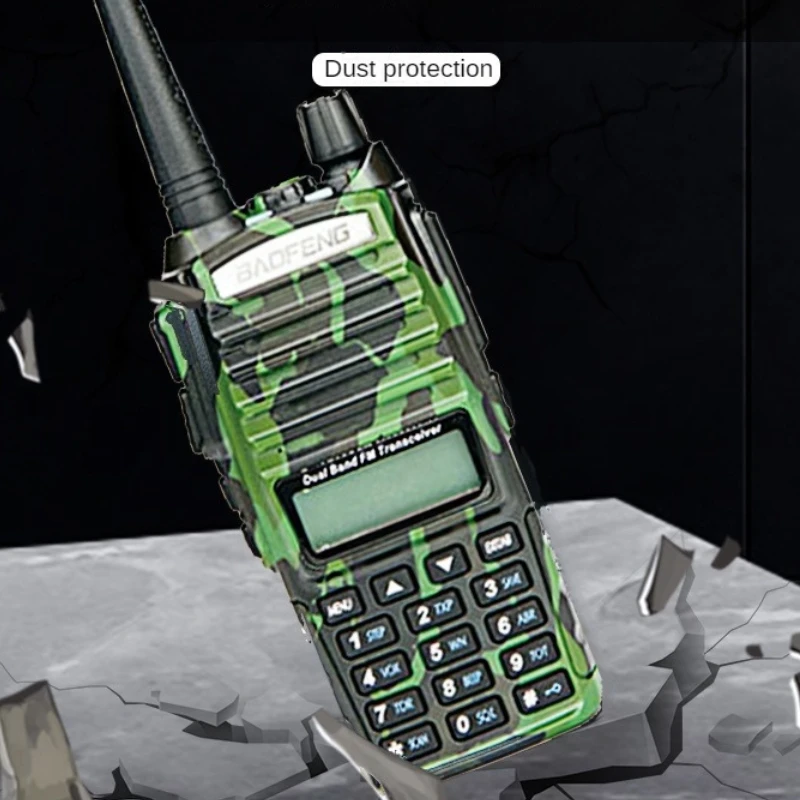 Baofeng UV-82 جهاز اتصال لاسلكي مموه مضاد للسقوط محمول خارجي عالي الطاقة مزدوج PPT إرسال اتصال داخلي أصلي