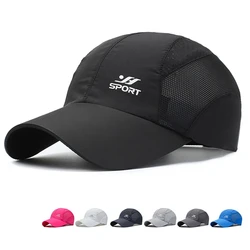 Outdoor Sun Visor Hats Lightweight Waterproof Breathable Sports Hat UPF50+ Ultra Thin Cooling Baseball Running Fitness Caps Hats