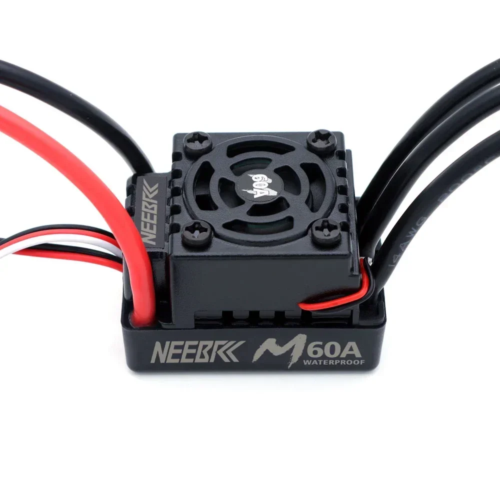 Neebrc M60A กันน้ำแบบไร้แปรงถ่าน ESC 2-3S การ์ดโปรแกรม T/XT60สำหรับ1/10 1/12 1/14 RC เปิด/ปิดถนนรถมอนสเตอร์รถ3650ของเล่นมอเตอร์