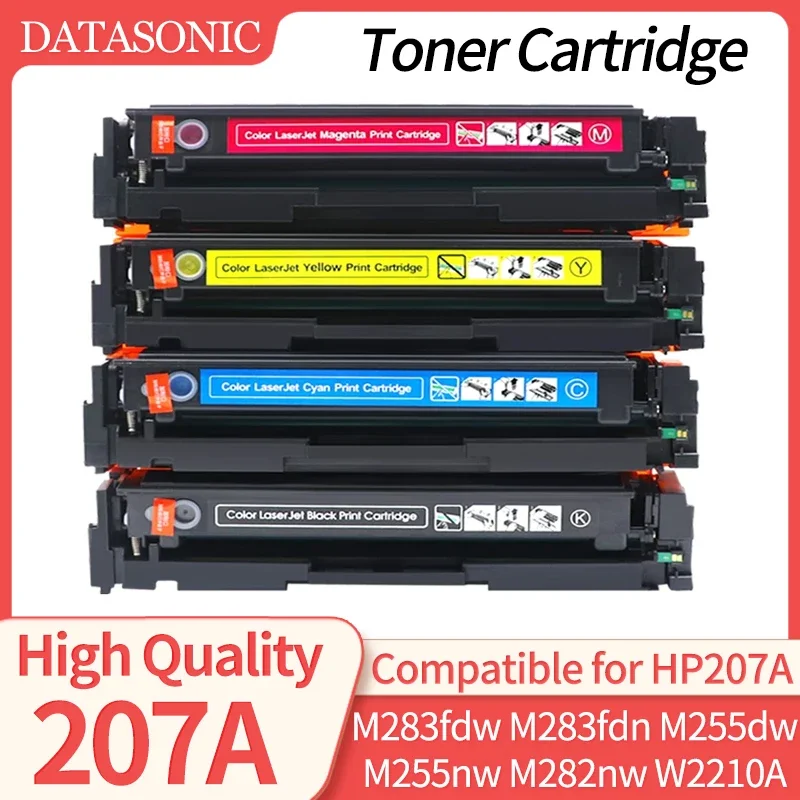 207A Compatible for HP 207a Toner Cartridge M283fdw M283fdn M255dw M255nw M282nw CF207A W2210A Printer toner cartridge with chip