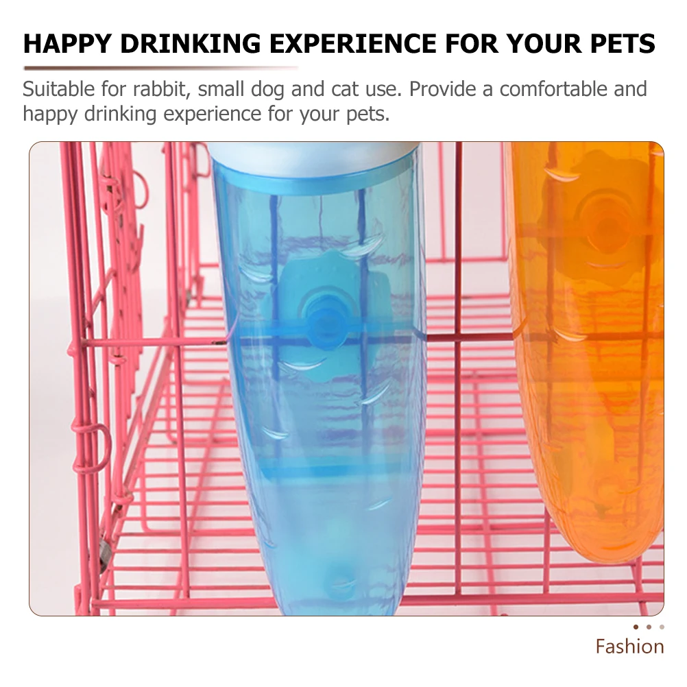 

Pet Water Feeder Cage Hanging Carrot Shape Dispenser for Rabbit Small Dog Cat Practical Durable Water Bottle Rabbit Feeder
