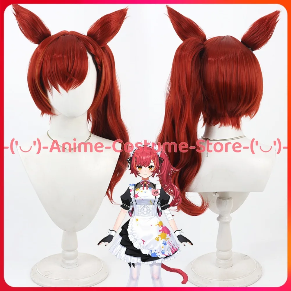 

NIJISANJI VTuber Nekota Tsuna, парик для косплея, хвост, аниме, игровой персонаж, Хэллоуин, карнавальный костюм для вечеринки, парики, синтетические волосы