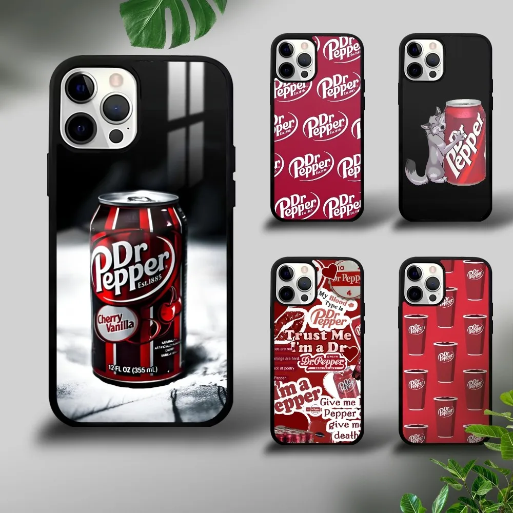 Cherry Drink D-Dr-P-Pepper Phone Case For iPhone 16 15 14 13 12 11 Pro Xs Max Mini Plus Celulares Hard Funda