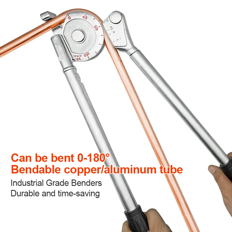 Boruix 6/8/10/12/14/16/19/22mm Tube Bending Machine，Tubing Bender For Aluminum Copper Steel Fuel Brake Lines