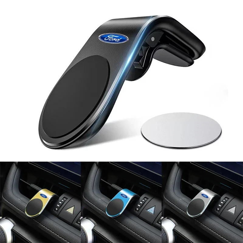 Автомобильный мобильный металлический магнитный автомобильный держатель для телефона для Ford Focus 2 MK2 3 4 MK3 MK4 ST Mondeo Festiva Fusion Suit Fiesta Mustang Ranger