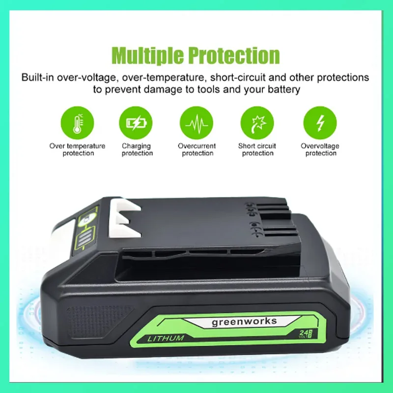 Compatible with 20352 22232 Battery Tools, Power Tools, 24V, 6J, 3000 mAh, 4000 mAh, 6000mAh