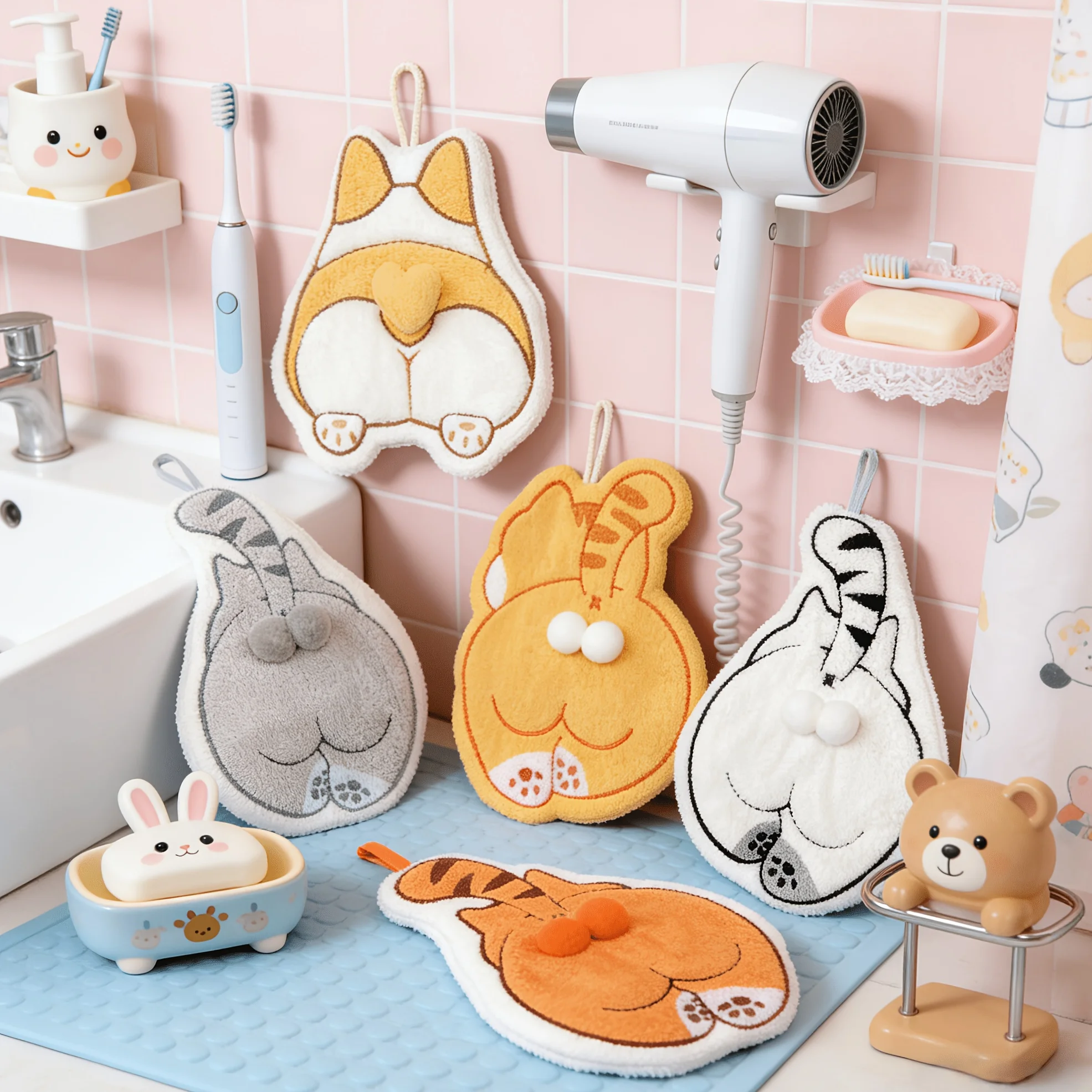 The Hand Towel Shaped Like a Cat's Backside