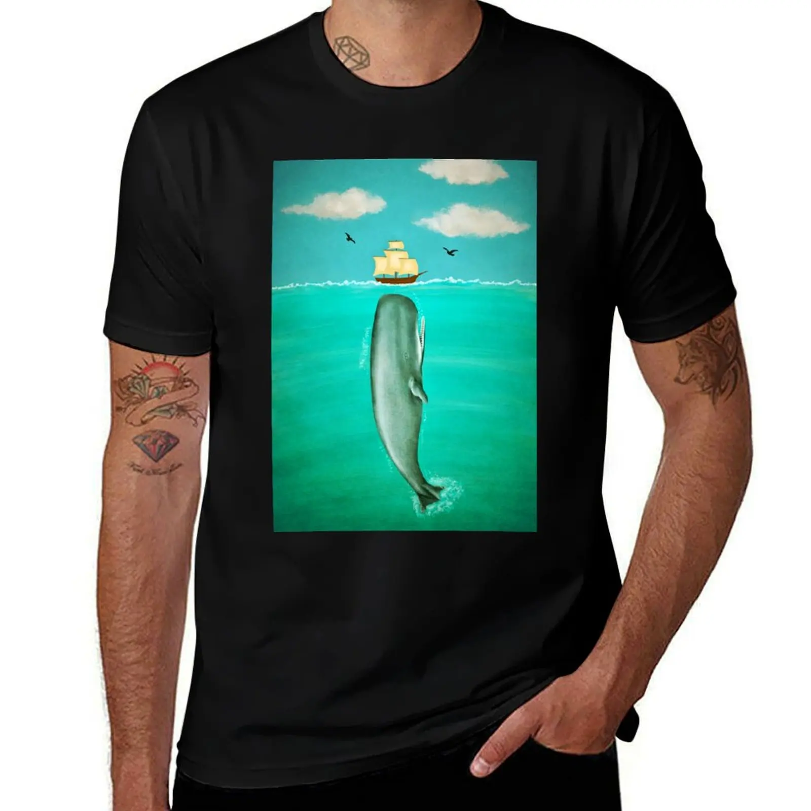 

Whale T-Shirt Personalized t-shirt blue archive Blouse slim fit t shirts for men
