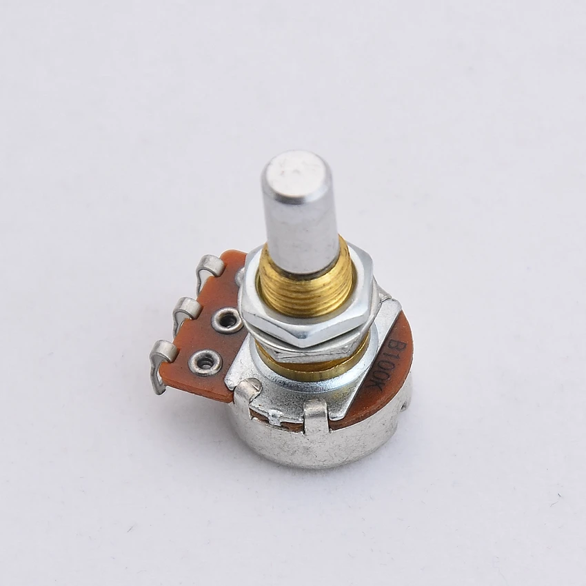 1 Piece B50K/B100K Brass Bushing Solid Shaft  Balance Potentiometer(POT) With Center Detent For Electric Bass KR(Origin)