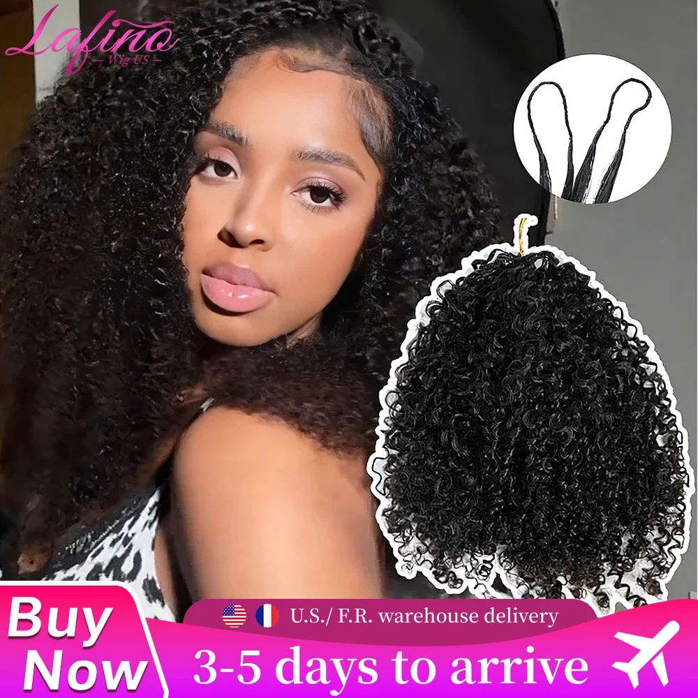 

Наращивание волос Lafino: 12A, мелкие спиральные кудри, пучки, кудрявые пряди для плетения крючком, натуральные волосы, глубокая волна, необработанные, с эффектом перьев