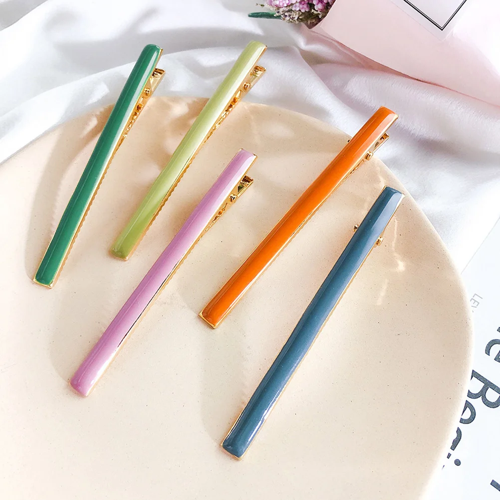 

5 Pcs Alloy Hair Clips Women Decorative Accessories Bobby Pin Rhinestone Pins Barrettes