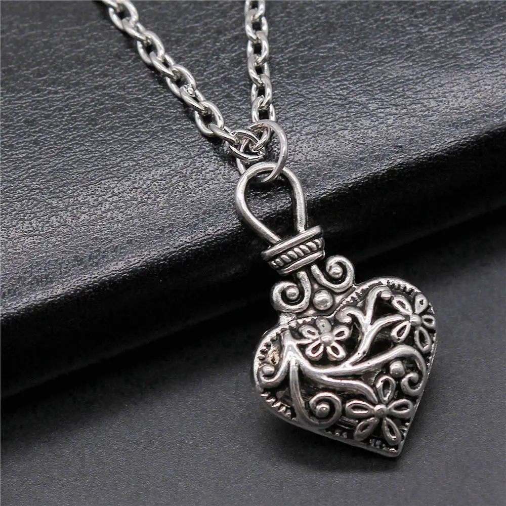 Cheapest Items Girl Jewelry Love Heart Peace Sign Necklace 45Cm Or 70Cm Long Chain