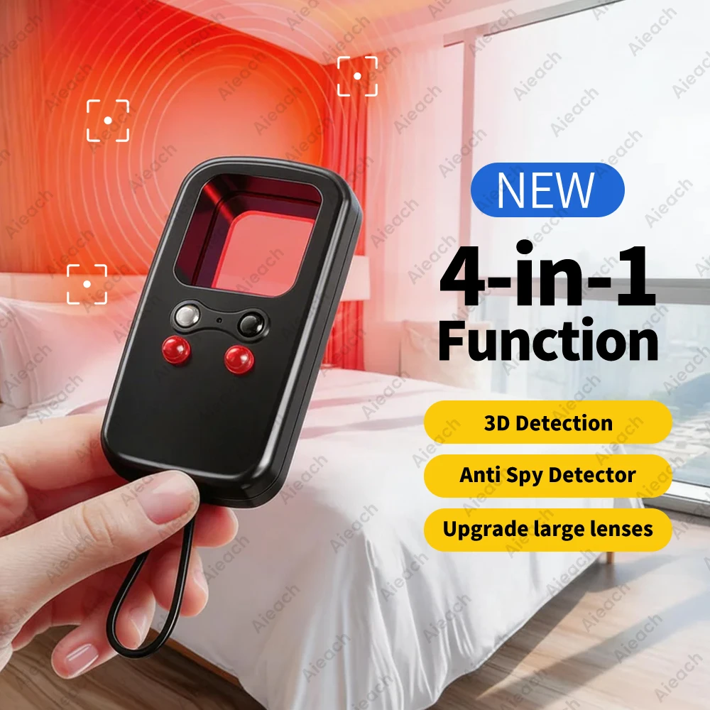 

Hidden Camera Detectors for Travel, Spy Camera Finder, Portable Hidden Bug and Camera Detector for Hotel, Car, Office, Airbnb