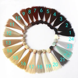 Wholessales High Temperature 15cm 25cm Doll Wig for 1/3 1/4 1/6 BJD Diy Handmade Doll Hair Factory