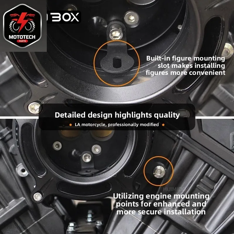 Applicable to Benda Black Flag 500 Modified Transparent Air Filter Mushroom Head Air Filter Decorative Cover Accessories