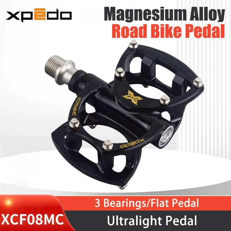 XPEDO TRVS 8 XCF08MC Magnesium Alloy Bike Pedal 3 Sealed Bearing 9/16