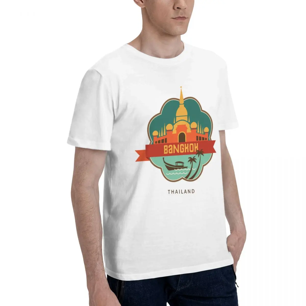 100% Cotton THAILAND BANGKOK T - Mens Fashion Bangkok บทวิจารณ์และราคา