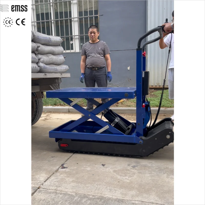 Table élévatrice électrique à ciseaux, charge EMSS 400kg, chariot hydraulique robuste