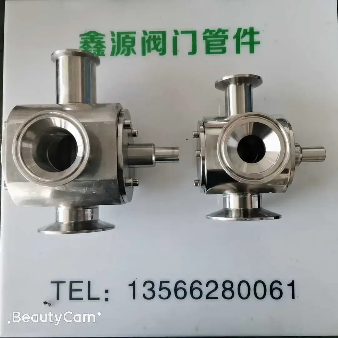 304 Filling Machine Accessories Paste Liquid Rotary Valve Three-way Liquid Three-way Discharge Nozzle Cylinder