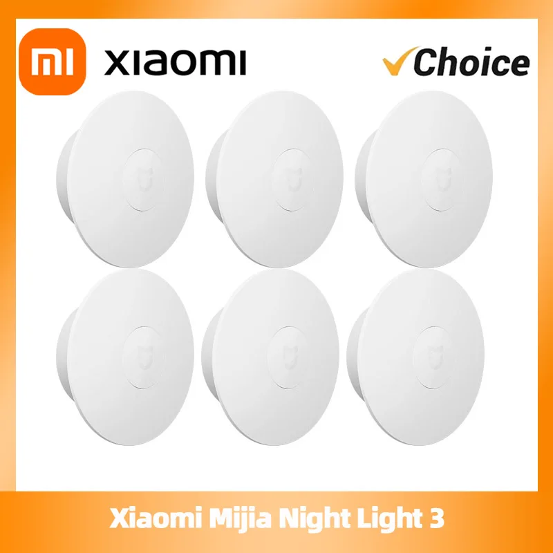 

Оригинальный ночник XIAOMI Mijia 3, регулируемая яркость, инфракрасный умный датчик человеческого тела, магнитная основа для умного домашнего жизни