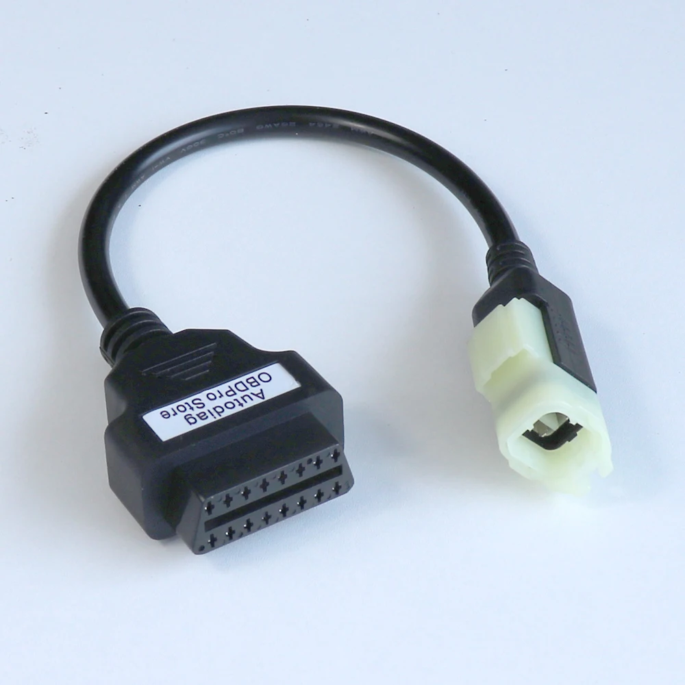 

For Kawasaki 4Pin to OBD2 16Pin for Ninja Z300 Z400 Z650 Z900 ER6N Motorcycle OBD Adapter Cable EFI Diagnostic Scanner Connector